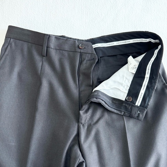 Dolce & Gabbana Chocolate Brown Pin Stripe Suit EU52 - Picture 10 of 11